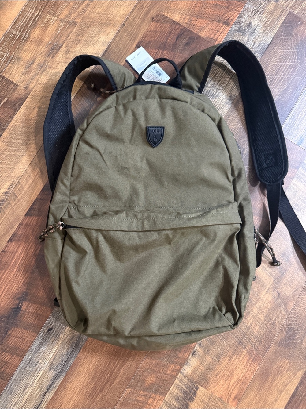 NWT Polo Ralph Lauren Olive Green Backpack Travel School Laptop Bag